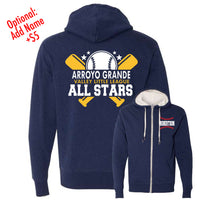 AGVLL All Stars: Unisex Sherpa Zip Up
