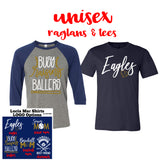 Eagles: Unisex- Raglan or Tee